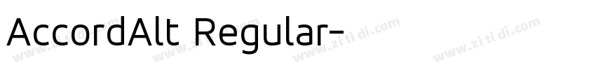 AccordAlt Regular字体转换